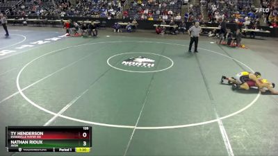 126 lbs Semifinal - Nathan Rioux, Avon vs Ty Henderson, Evansville Mater Dei