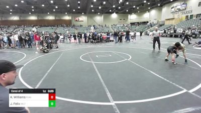 65 lbs Consi Of 4 - Kenneth Williams, Punisher Wrestling vs Jaeden Caelix Felix, Delta Wrestling Club