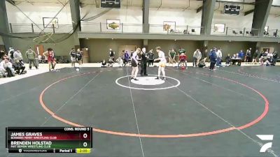 138 lbs Cons. Round 5 - James Graves, Bonners Ferry Wrestling Club vs Brenden Holstad, Mat Demon Wrestling Club