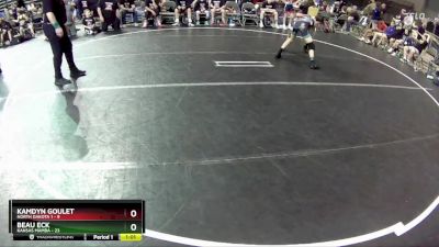 85 lbs Round 2 (4 Team) - Beau Eck, Kansas Mamba vs Kamdyn Goulet, North Dakota 1