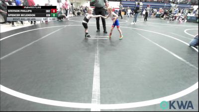 40 lbs Round Of 16 - Stetson Phillips, Smith Wrestling Academy vs Spencer McLendon, Team Nomad