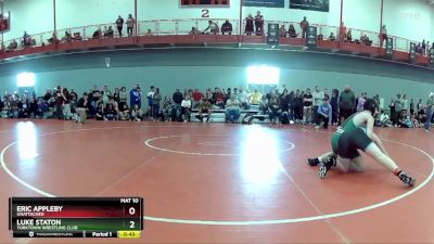 165 lbs Cons. Round 2 - Luke Staton, Yorktown Wrestling Club vs Eric Appleby, Unattached