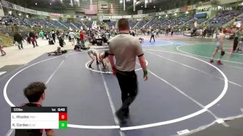 120 lbs Final - Larry Rhodes, Pikes Peak WC vs Kipp Cordes, Black Hills Wr Ac