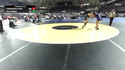 Girls 3A 190 lbs Semifinal - Mia Cienega, Everett (Girls) vs Lotoaigaola Tupu, Oak Harbor (Girls)