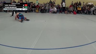 120 lbs Quarterfinal - Stone Helmrichs, Immortal Athletics WC vs Axel Tollefson, MN Elite