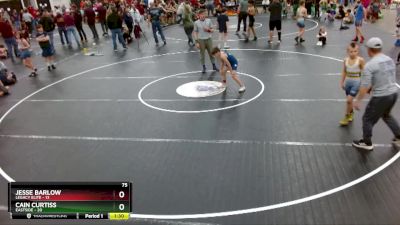 75 lbs Round 3 (3 Team) - Jesse Barlow, Legacy Elite vs Cain Curtiss, Eastside