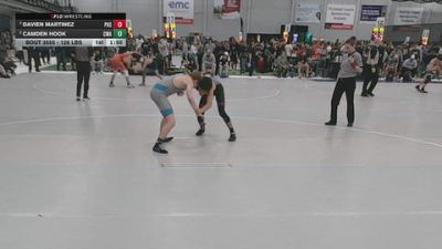 126 lbs Semis - Davien Martinez, Pomona High School vs Camden Hook, Contenders Wrestling Academy