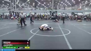 92 lbs Round 1 (6 Team) - Nico Diaz, Cimarron vs Colton Bell, The Hunt
