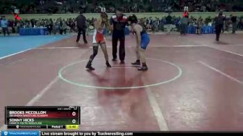 96 lbs Cons. Round 4 - SONNY HICKS, Coweta Youth Wrestling vs Brooks McCollom, Oklahoma Wrestling Academy