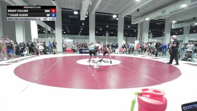 U20 Freestyle FS - 70 lbs Champ. Round 1 - Brady Collins, Bear Cave Wrestling Club vs Caleb Olson, Immortal Athletics WC