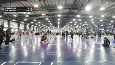 220 lbs Rr Rnd 3 - Steele Brown, MF Army Orange - HSB vs Zion Johnson, Team Dark Horse Gold - HSB