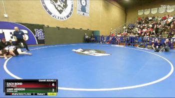 132 lbs Champ. Round 2 - Liam Henson, Mission Oak vs Zach Bond, Simi Valley