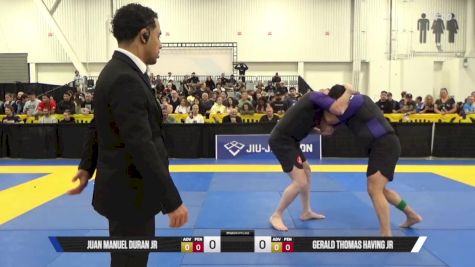 Gerald Thomas Having Jr vs Juan Manuel Duran Jr 2025 World IBJJF Jiu-Jitsu No-Gi Championship