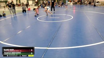 110 lbs Placement Matches (8 Team) - Blake Nash, Black Fox Wrestling Team 1 vs Maddux Hernandez, Midwest Destroyers