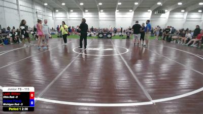 115 lbs Leah Willen, Ohio Red vs Celine Frank, Michigan Red