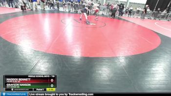 115 lbs Champ. Round 1 - Maddox Bennett, Young Suns WC vs Grayson Hanson, Mat Demon WC