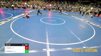 61 lbs Quarterfinal - Jaxton Coyer, Michigan West vs Quinten Ballard, Chaparral Kids Wrestling Club