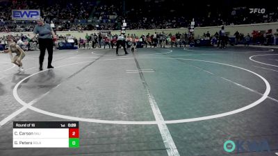 60 lbs Round Of 16 - Callan Carson, Salina Wrestling Club vs Gabe Peters, Roland Youth League Wrestling