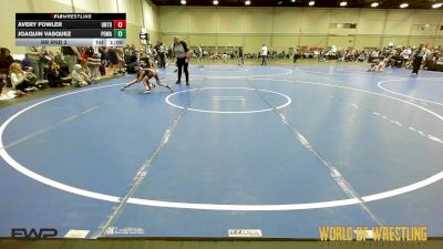 61 lbs Rr Rnd 2 - Avery Fowler, Untouchables 9U vs Joaquin Vasquez, POWA 9U