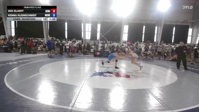 115 lbs Cons. Quarters - Ava Elliott, Red Cobra Wrestling Academy vs Kenna Kleinschmidt, Maurer Coughlin Wrestling Club