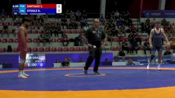 74 kg 1/2 Final - Sonny James Santiago, Puerto Rico vs Keegan Daniel Otoole, United States