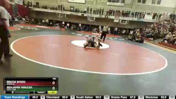 182 lbs Semifinal - Brook Byers, Sprague vs Benjamin Winjum, West Linn