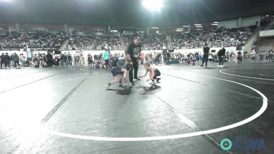 55 lbs Consi Of 8 #2 - Kanon Zappone, Barnsdall Youth Wrestling vs Caleb Boyd, Harrah Little League Wrestling