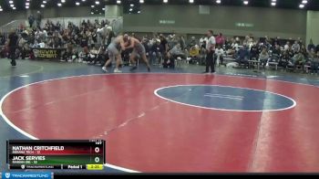 197 lbs Placement Matches (16 Team) - Jack Servies, Marian (IN) vs Nathan Critchfield, Indiana Tech