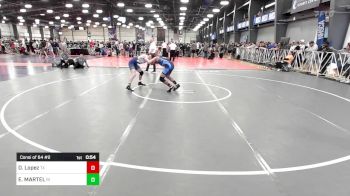 132 lbs Consi Of 64 #2 - Diego Lopez, TX vs ETHAN MARTEL, RI
