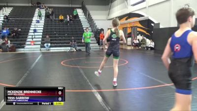 16U Grils-1 lbs Rr3 - Mckenzie Brennecke, West Des Moines vs Tess Darrow, Caveman Wrestling