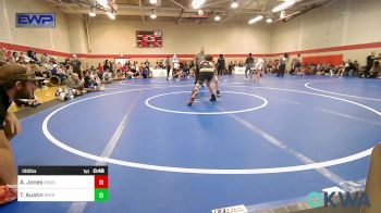 130 lbs Consi Of 4 - Ashton Jones, Broken Arrow Wrestling Club vs Taegan Austin, Sperry Wrestling Club