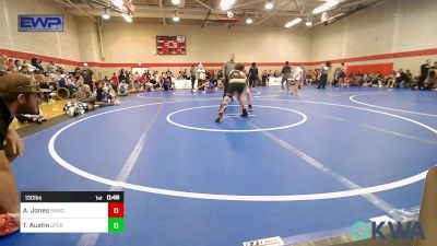 130 lbs Consi Of 4 - Ashton Jones, Broken Arrow Wrestling Club vs Taegan Austin, Sperry Wrestling Club