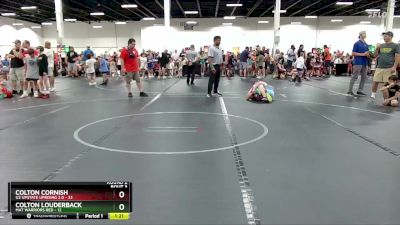 80 lbs Round 2 (4 Team) - Colton Louderback, Mat Warriors Red vs Colton Cornish, U2 Upstate Uprising 2.0