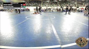 130 lbs Semifinal - Hailey Sisson, Shelton Wrestling Academy vs Zaylee Ballard, Team Conquer Wrestling
