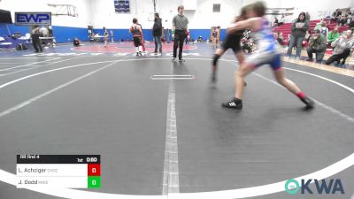 84 lbs Rr Rnd 4 - Layla Achziger, Choctaw Ironman Youth Wrestling vs Jaren Dodd, Madill Takedown