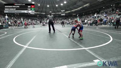 40 lbs Quarterfinal - Stetson Phillips, Smith Wrestling Academy vs Zeke Dunlop, Team Tulsa Wrestling Club