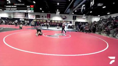 157 lbs Cons. Round 5 - Zane Aossey, Aliso Niguel vs Javier Muniz, Murrieta Valley