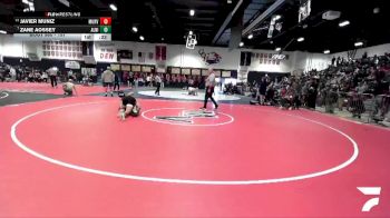 157 lbs Cons. Round 5 - Zane Aossey, Aliso Niguel vs Javier Muniz, Murrieta Valley