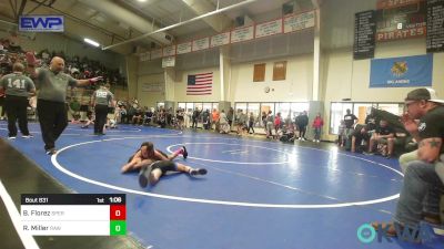 70 lbs Rr Rnd 3 - Breea Florez, Sperry Wrestling Club vs Riley Miller, Raw Wrestling Club