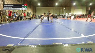 132 lbs Consi Of 4 - Owen Slagter, Honey Badgers Wrestling Club vs Jaxton Roth, Sallisaw Takedown Club