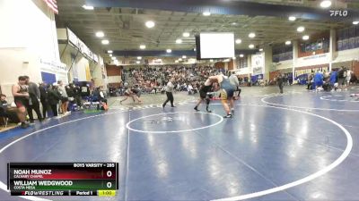 285 lbs Cons. Round 2 - William Wedgwood, Costa Mesa vs Noah Munoz, Calvary Chapel