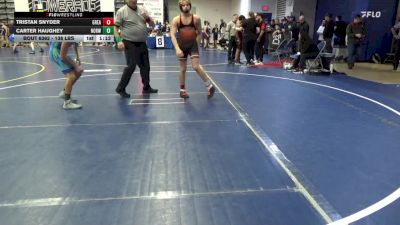 138 lbs Quarterfinal - Tristan Snyder, Greater Latrobe vs Carter Haughey, Norwin