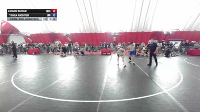 126 lbs Cons. Sub-quarters - Logan Schad, Team Nazar Training Center vs Shea Richter, Jackrabbit Wrestling Academy