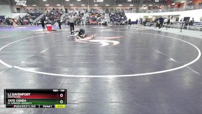 149 lbs Prelim - Lj Davenport, Unattached vs Tate OShea, St. Ambrose University