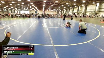 68 lbs Rd# 1 9:00am Friday - Jase Mauck, Iowa Black vs Kyler Robinson, SouthWest Elite