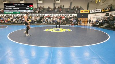 157 lbs Quarterfinal - Ayden Dolt, Central Missouri vs Michael Ortega, Indianapolis