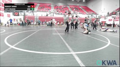 85-91 lbs Rr Rnd 2 - Paisley Jones, Tecumseh Youth Wrestling vs Lucy Wilson, Newcastle Youth Wrestling