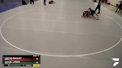 160 lbs Finals (8 Team) - Carter Rinehart, Bemidji vs Samuel Larsen, ACGC