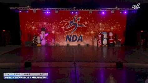 Dance Dynamics - Mia Bailey [2025 Tiny - Solo - Jazz Day 1] 2025 NDA Houston Regional