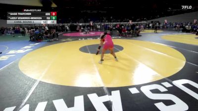 6A/5A Girls 170 Cons. Round 3 - Sage Thatcher, Ashland Girls vs Lizzly Izquierdo-Mendoza, Forest Grove Girls